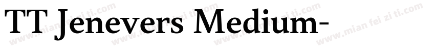 TT Jenevers Medium字体转换